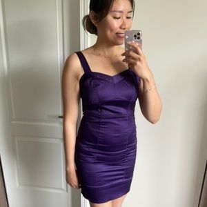 Dynamite Purple Plum Evening BodyCon Dress US 1